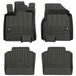 Frogum No.77 Automat / Vloermat - 3D Pasvorm - Geschikt voor Nissan Qashqai I +2 (J10) 2006-2013 - 7-persoons versie - TPE Rubber - 4-delig - Hoge Rand 6cm - Zwart