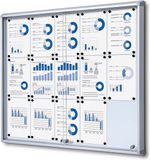 Syna Indoor Vergrendelbaar Notitiebord met Schuifdeuren SCSL 15x A4