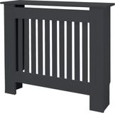 ML-design Radiatorbekleding 78x19x82 cm landhuis antraciet MDF
