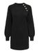 ONLY Onlemma Life Ls Button Onec Dress Cc Knt Dames Jurk Zwart L
