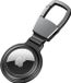 Merkloos Apple AirTag Sleutelhanger Metalen Case met Magnetische Sluiting Zwart