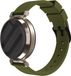 Strap-it Luxe siliconen smartwatch bandje 14mm - Olijfgroen flexibel horlogebandje geschikt voor de Garmin Lily 2 (niet de eerste versie)