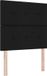 vidaXL Boxspring bed met LED-stripverlichting Zwart 90 x 190 cm Stof