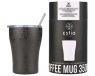 Estia Tasse à café isotherme « Save The Aegean » Noir Écho | 350 ml