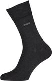Hugo Boss George uni (1-pack) - herensokken katoen - antraciet grijs