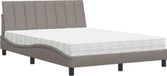 Syfax Hanko Bed met matras stof taupe 140x190 cm