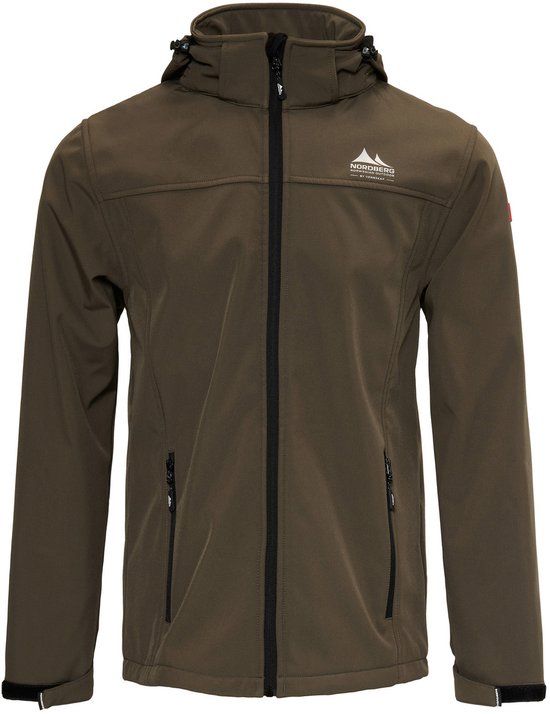 Nordberg Eldgrim Softshell Outdoor Zomerjas Heren - Army - Maat 3XL