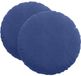 vidaXL Coussin de siège - 2 pièces - Velours - Bleu marine - Ø60 x 21 cm