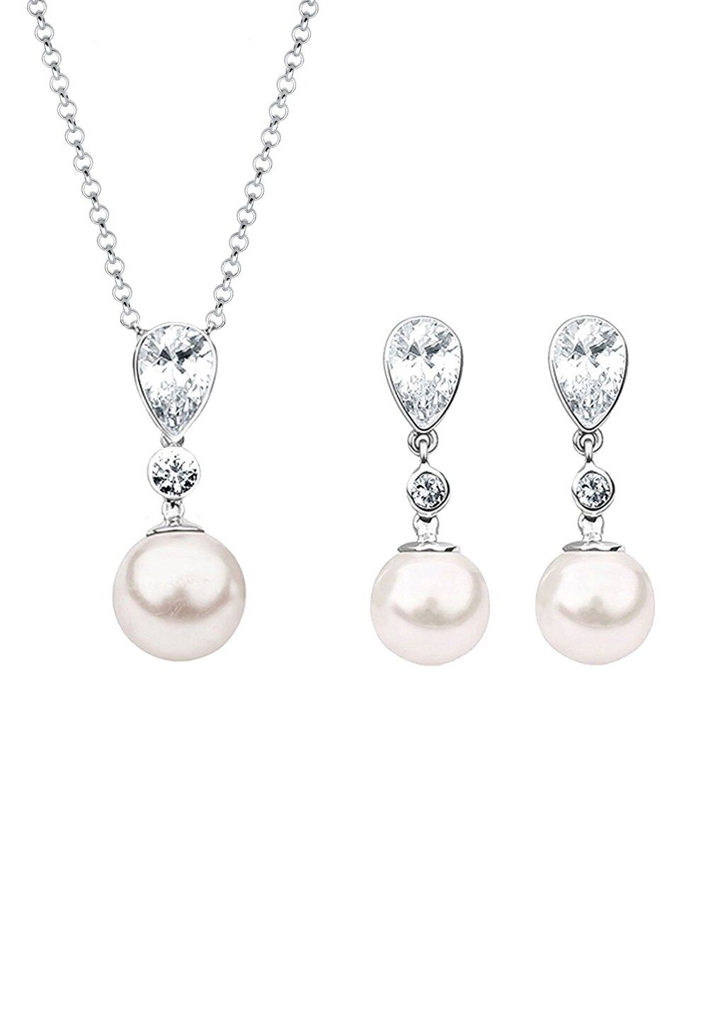 Nenalina Sieraden Set Dames Hanger Elegant Set Oor Hanger 925 Sterling Zilver
