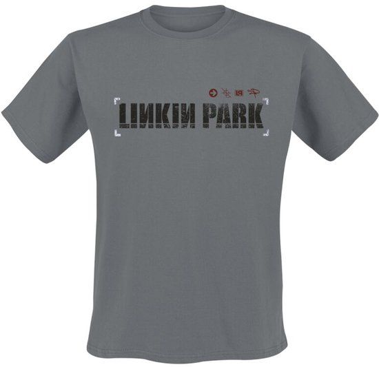 Linkin Park Hybrid Theory Heren T-shirt - Houtskool - XL