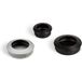 Viefe Poignée coquille TAP en métal rond noir, noir mat - Ø 60 mm