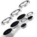 AVY Camera Lens Protector Rings voor Samsung Galaxy S26 Ultra - Glas - Diamant Zilver