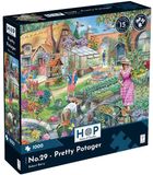 House of Puzzles Puzzle 1000 pièces Pretty Potager Jeu de jardin
