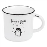 Grafik-werkstatt Koffiemok vintage | keramische beker om cadeau te geven | 400 ml | Kerstmis | vrolijk feest