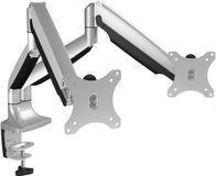 ICY BOX IB-MS504-T Monitor-tafelbeugel 2-voudig 25,4 cm (10) - 81,3 cm (32) Kantelbaar, In hoogte verstelbaar, Zwenkbaar, Draaibaar