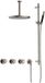 Hotbath Cobber - CW7067 - Inbouw Regendoucheset - Geborsteld Nikkel