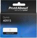 PrintAbout huismerk Tape 40915 (S0720700) Rood op wit (9 mm) geschikt voor Dymo