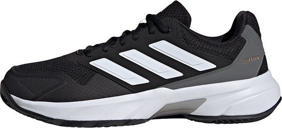 adidas Performance CourtJam Control 3 Clay Tennisschoenen - Heren - Zwart - Maat 43 1/3