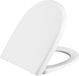 Pressalit 300+ 776 Abattant de cuvette - Carré - Inox - Blanc - 5 Ans Garantie
