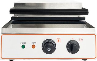 HCB - Professioneel horeca Wafelijzer voor 4 Luikse wafels - RVS / INOX - 1500W - 20 kg