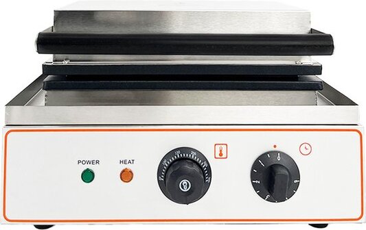 HCB - Professioneel horeca Wafelijzer voor 4 Luikse wafels - RVS / INOX - 1500W - 20 kg