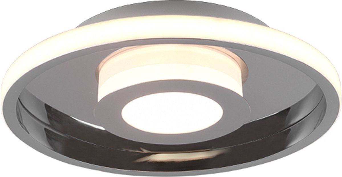 TRIO LEUCHTEN Ascari Plafondlamp - Chroom - 30 cm - IP44 - 28W - Badkamer