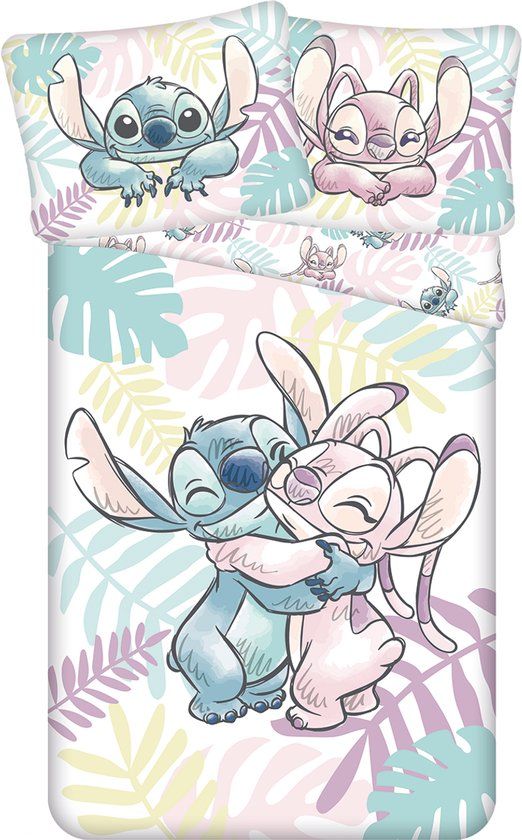 4KidsOnly Jerry Fabrics Lilo & Stitch dekbedovertrek Knuffel 140 x 200 cm - 70x90cm