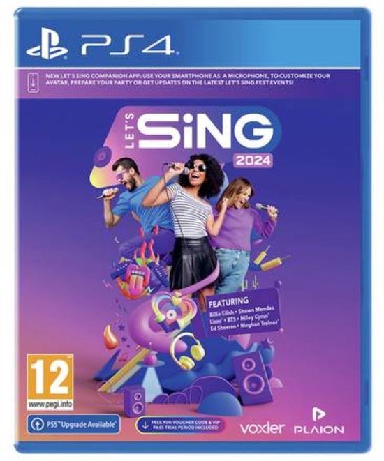 Let&#39;s Sing 2024 International Version + 2 Microphones - PS4