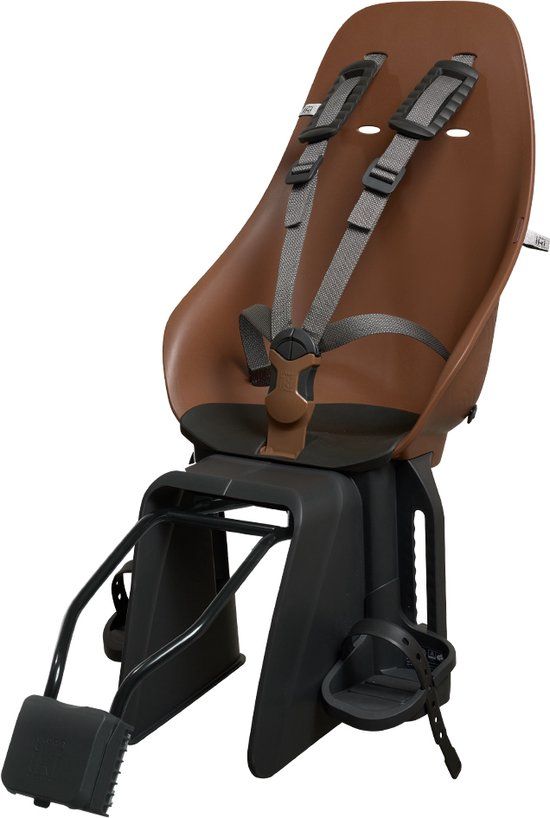 Urban Iki BIO Fietsstoeltje Achter Frame - Haniwa Brown/ Bincho Black