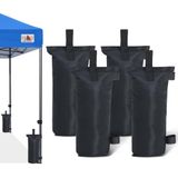 ABCCANOPY Gazebo gewicht zakken 4 Pack industriële kwaliteit zand zakken (zwart)