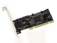 KALEA-INFORMATIQUE PCI SATA 4 INDEPENDENTE Poorten of Raid 0 1 0+1-controllerkaart met Silicon Image SIL3114 chipset. met High Profile- en Low Profile-flenzen