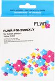 FLWR - Inktcartridge / PGI-2500XL / Geel - Geschikt voor Canon