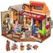 Miniatuur poppenhuis - Hoekboekhandel - 3D-puzzle - Kit de bricolage - Plastique - À partir de 14 ans