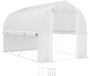 Outsunny Tunnelkas Gegalvaniseerd Staal Wit 300x200x200 cm