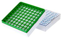 NeoLab 7-8031 Kryoboxen (PC), 81 plaatsen, 53 mm hoog, groen (4-pack)