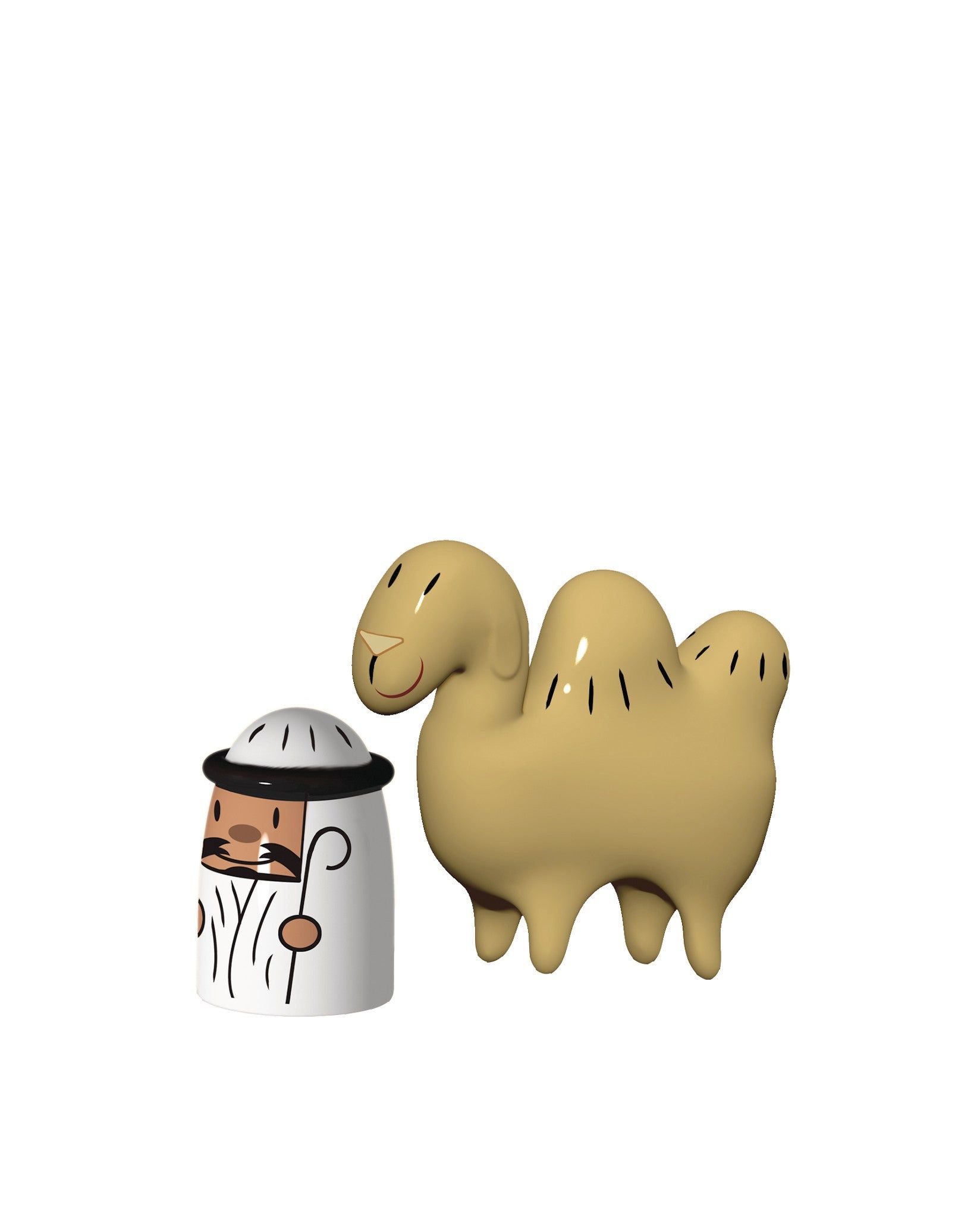 Alessi Amir & Camelus kerst figuren - Porselein - Multi color - 65 x 50 cm