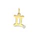 Lucardi Dames 9 Karaat hanger sterrenbeeld met zirkonia - Hanger - 9 Karaat - Goudkleurig