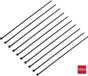 TRU COMPONENTS TC-12814196 Kabelbinder 370 mm 4.8 mm Zwart Met metalen tong, UV-bestendig 100 stuk(s)