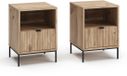 Vicco Eliza Nachtkastje – Set van 2 Viking Eik