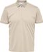 Selected Fave Korte Mouw Poloshirt Beige L Man