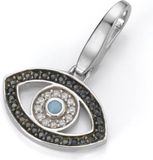 Giorgio Martello Milano Charm | bedel | zilver | turks oog | zirkonia | turquaze