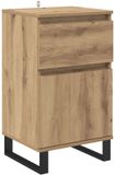 vidaXL Dressoir Artisanaal Eikenkleurig Bewerkt Hout