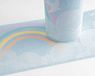 A.S. Création Wolken & Regenboog Behangrand Vogels Bont Blauw Wit