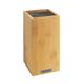 Sabatier Trompette, Leeg blok met zwarte spaghettistaven, bamboe, 26 x 15,5 cm, hout