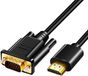 Merkloos Dailygoody - HDMI naar VGA Adapter - 1080P Actieve Converter - 1 Meter - Gold Plated