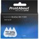 PrintAbout DK-11201 Label - Black on White (29mm x 90mm) - Compatible with Brother Printers