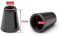 FSW-Products - Boutons de cordon pour stores vénitiens et stores enrouleurs – 2 pièces – Noir