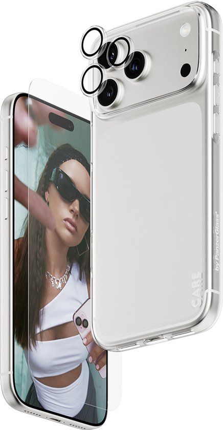 PanzerGlass SAFE. | CARE™ by ® 3-in-1 Combo Bundle iPhone 17 Pro Max Doorzichtige schermbeschermer