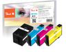Peach PI300-977 Cartouche d'encre 4 pièce(s) Compatible Haut (XL) rendement Noir, Cyan, Magenta, Jaune