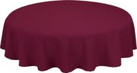 Treb Horecalinnen Tafelkleed Rond Maroon 275cm Ø - Kunststof - Bordeaux